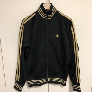 アディダス(adidas)の★adidas アディダス ジャージ★レディース M★ブラック/ゴールド(^^)(その他)