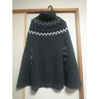 サカイ(sacai)の★みー様専用★sacai luck　ノルディック柄ハイネックポンチョ(ポンチョ)