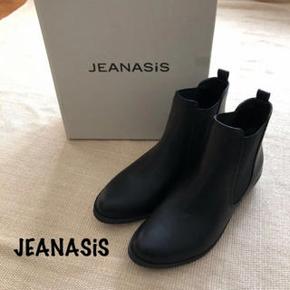 ジーナシス(JEANASIS)の新品　ジーナシス　サイドゴアブーツ ショートブーツ　M  黒(ブーツ)