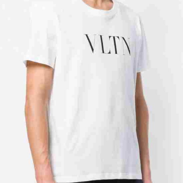 VALENTINO(ヴァレンティノ)の正規 19SS Valentino ヴァレンティノ VLTN ロゴ Tシャツ 白 メンズのトップス(Tシャツ/カットソー(半袖/袖なし))の商品写真