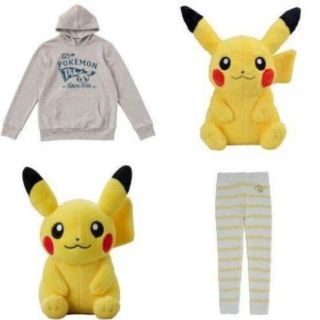 ポケモン(ポケモン)の新品未使用◆ピカチュウもこもこボーダーパンツ(ルームウェア)