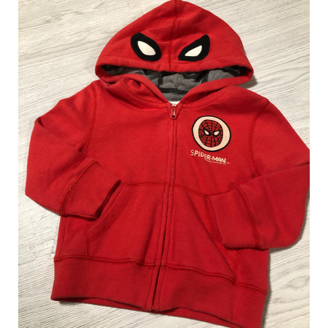 babyGAP(ベビーギャップ)のbaby Gap スパイダーマンパーカー キッズ/ベビー/マタニティのキッズ服男の子用(90cm~)(Tシャツ/カットソー)の商品写真