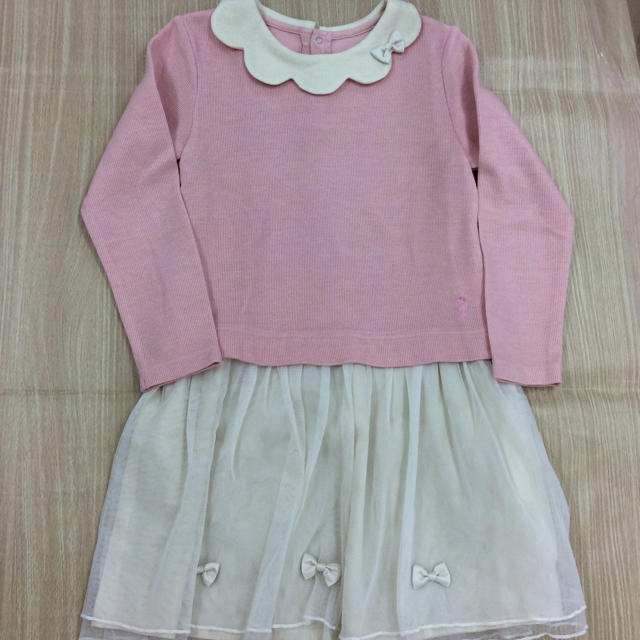 KP(ニットプランナー)のKP チュールワンピース 120cm キッズ/ベビー/マタニティのキッズ服女の子用(90cm~)(ワンピース)の商品写真