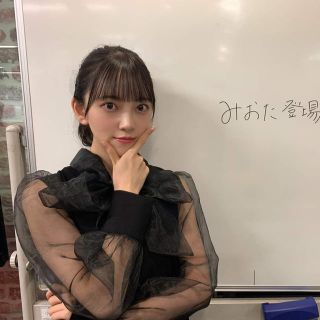 ノギザカフォーティーシックス(乃木坂46)の堀未央奈着用　シースルーワンピース(ミニワンピース)