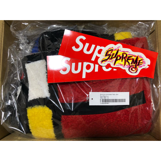 Supreme(シュプリーム)のMサイズ supreme fleece jacket red メンズのジャケット/アウター(その他)の商品写真