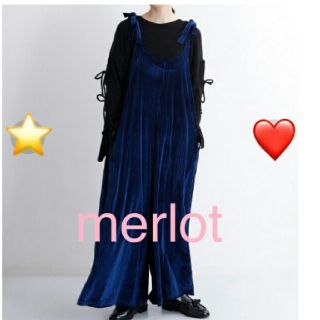 メルロー(merlot)のmerlot メルロー ベロアサロペット(オールインワン)