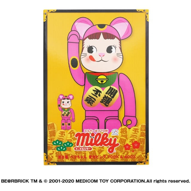 メーカー公式ショップ】 MEDICOM TOY - 不二家 BE@RBRICK 招き猫 ペコ