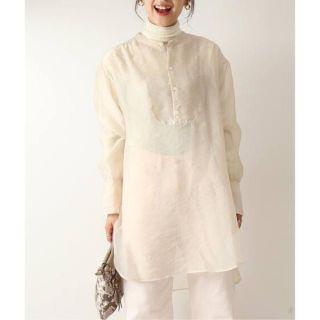 スピックアンドスパン(Spick & Span)のspick&span シースルーシャツ　シアーシャツ　シアーブラウス(シャツ/ブラウス(長袖/七分))