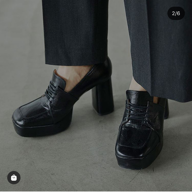 Ameri VINTAGE(アメリヴィンテージ)の【新品未使用】AMERI PLATFORM LACE UP LOAFER レディースの靴/シューズ(ローファー/革靴)の商品写真