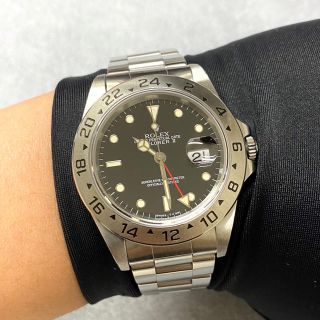 ロレックス(ROLEX)の日ロレOH済み 美品 ROLEX 16570 エクスプローラー2 ロレックス(腕時計(アナログ))