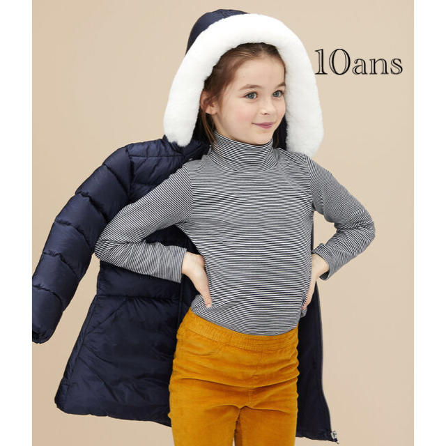 PETIT BATEAU(プチバトー)の新品 プチバトー タートルネック 10ans  長袖 Tシャツ キッズ/ベビー/マタニティのキッズ服男の子用(90cm~)(Tシャツ/カットソー)の商品写真