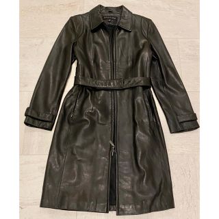 バーニーズニューヨーク(BARNEYS NEW YORK)のKenneth Cole (New York) 美品　レザーコート🇺🇸(ロングコート)