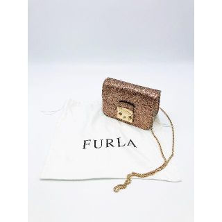 フルラ(Furla)の【美品・激レア品】フルラ ショルダーバッグ グリッター ブロンズ(ハンドバッグ)