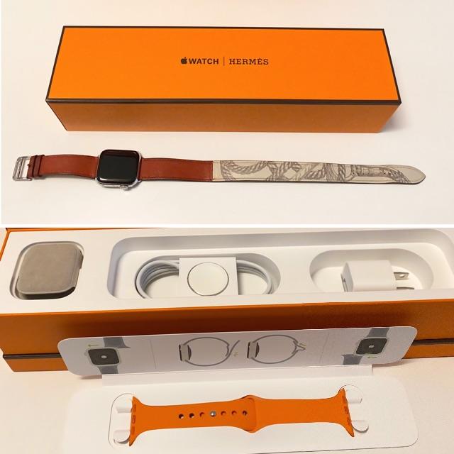 Hermes(エルメス)のApple Watch エルメス Series5 40mm ブリック/ベトン スマホ/家電/カメラのスマホ/家電/カメラ その他(その他)の商品写真