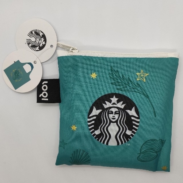 Starbucks Coffee(スターバックスコーヒー)の[新品]海外限定 スターバックス エコバッグ(Ocean) レディースのバッグ(エコバッグ)の商品写真