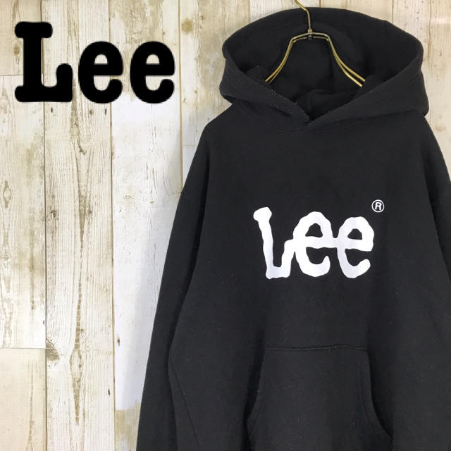 Lee(リー)のLee リー パーカー プルオーバー ビッグロゴ 裏起毛 ブラック メンズのトップス(パーカー)の商品写真