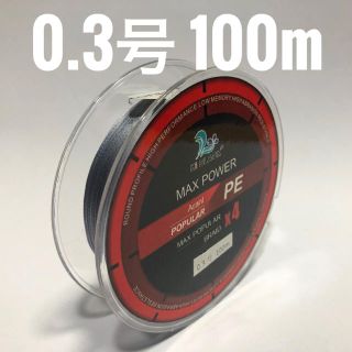 PEライン 0.3号 100m グレー(釣り糸/ライン)