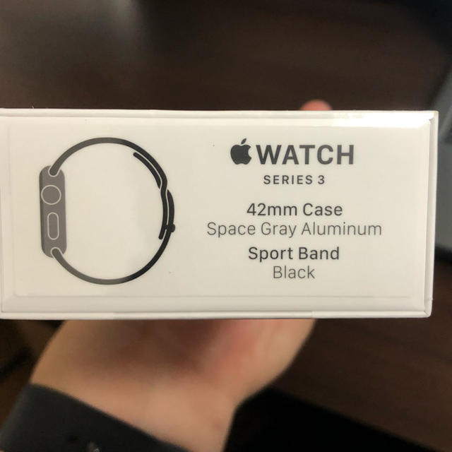 Apple(アップル)の【新品未開封】Apple Watch series 3 42mm GPS メンズの時計(腕時計(デジタル))の商品写真