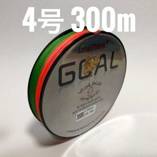 PEライン 4号 300m マルチカラー(釣り糸/ライン)