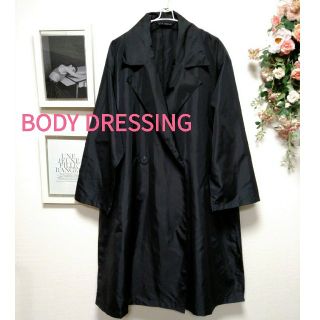 ボディドレッシングデラックス(BODY DRESSING Deluxe)の★年末年始SALE★☆ボディドレッシング☆ ビッグシルエット レインコート黒(トレンチコート)