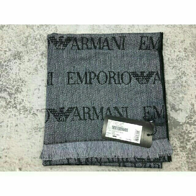 Emporio Armani(エンポリオアルマーニ)のエンポリオ アルマーニ マフラー グレー 62505300041 GRIGIO メンズのファッション小物(マフラー)の商品写真