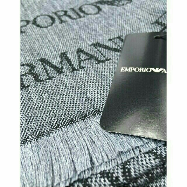 Emporio Armani(エンポリオアルマーニ)のエンポリオ アルマーニ マフラー グレー 62505300041 GRIGIO メンズのファッション小物(マフラー)の商品写真