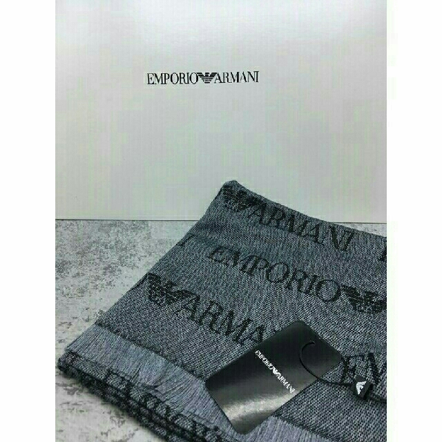 Emporio Armani(エンポリオアルマーニ)のエンポリオ アルマーニ マフラー グレー 62505300041 GRIGIO メンズのファッション小物(マフラー)の商品写真