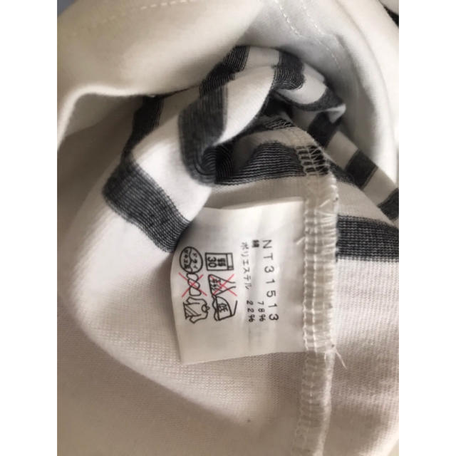 THE NORTH FACE(ザノースフェイス)のノースフェイス　ロンT ボーダー　白　黒　M メンズ メンズのトップス(Tシャツ/カットソー(七分/長袖))の商品写真