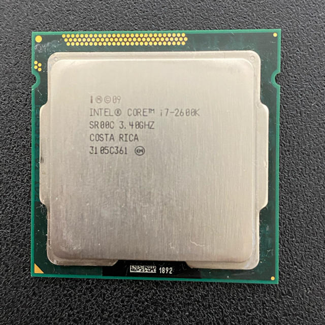 intel CPU core i7 2600k