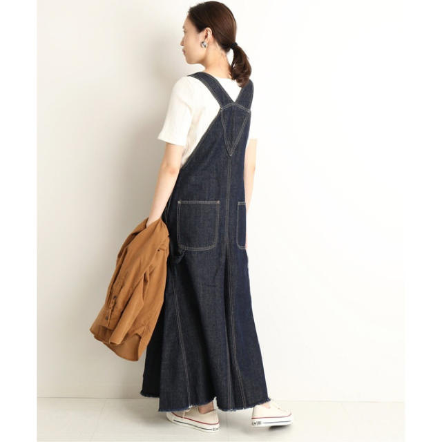 SLOBE IENA LE DENIM ボリュームフレアジャンパースカート40