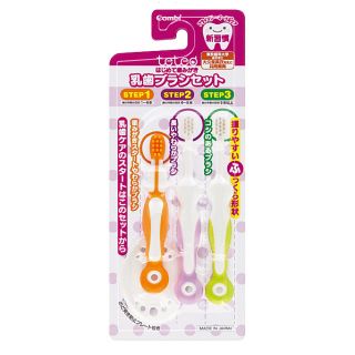 コンビ(combi)の【新品未使用】テテオ はじめて歯みがき 乳歯ブラシセット(歯ブラシ/歯みがき用品)