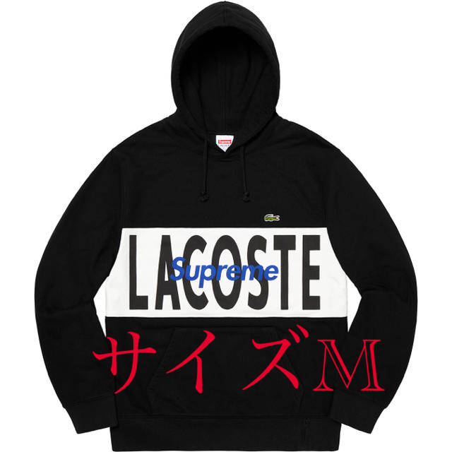 Supreme LACOSTE Logo Panel Hooded Mサイズ