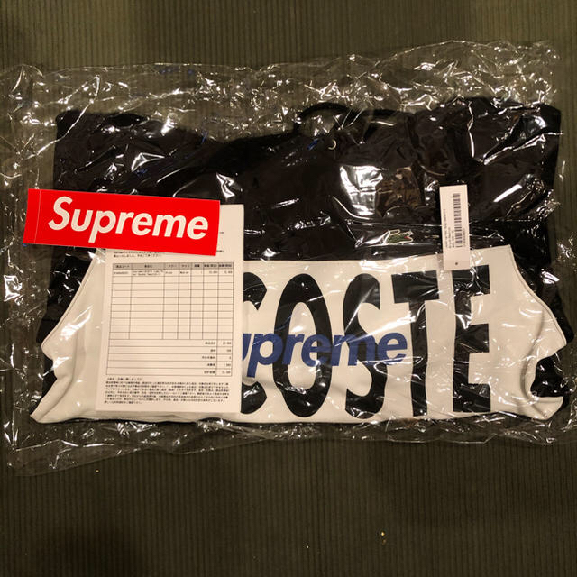 Supreme(シュプリーム)のSupreme LACOSTE Logo Panel Hooded Mサイズ メンズのトップス(パーカー)の商品写真