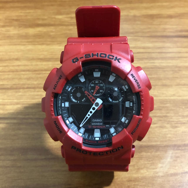 G-SHOCK(ジーショック)のG-SHOCK 赤 電池切れ メンズの時計(腕時計(デジタル))の商品写真