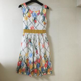 トッコ(tocco)のtocco closet トッコ 花柄  ワンピース  (ひざ丈ワンピース)