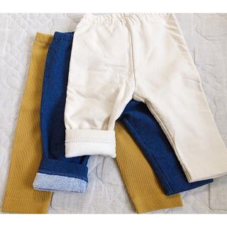 ユニクロ(UNIQLO)のユニクロ BABY 70 レギンス パンツ 裏起毛 フリース(パンツ)