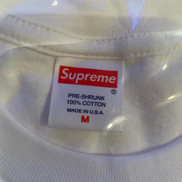 Supreme Box Logo  L/S Tee white サイズM 白