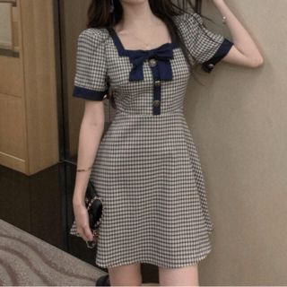 Lilyboutique リボンワンピース(ミニワンピース)