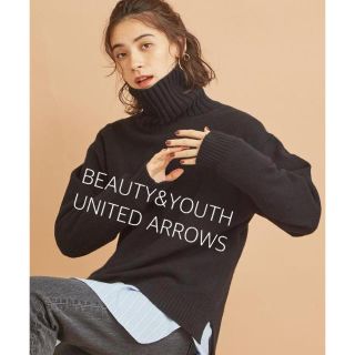 ビューティアンドユースユナイテッドアローズ(BEAUTY&YOUTH UNITED ARROWS)の【定番】BY∴ウールカシミヤ ルーズタートルネックニット ブラック セーター(ニット/セーター)