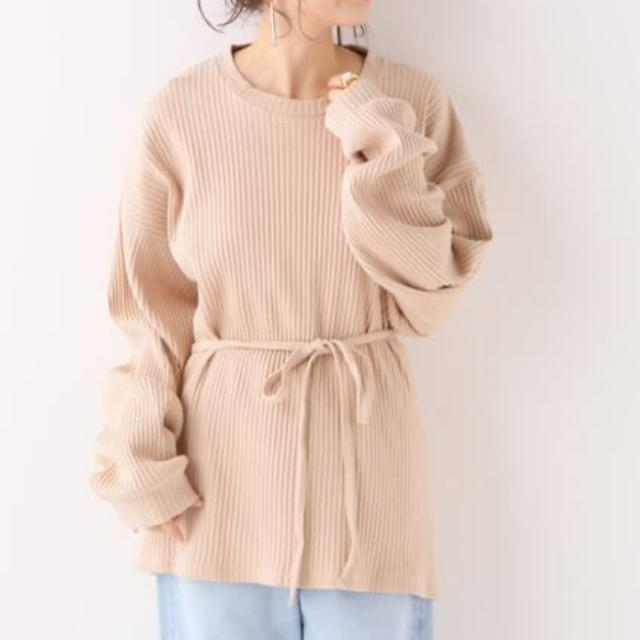 IENA(イエナ)のBASERANGE SHAW LONG SLEEVE-RIB FLEECE レディースのトップス(カットソー(長袖/七分))の商品写真