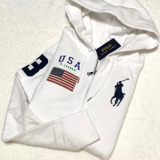 POLO RALPH LAUREN - レディース S 新品 裏起毛 USA ビッグポニー
