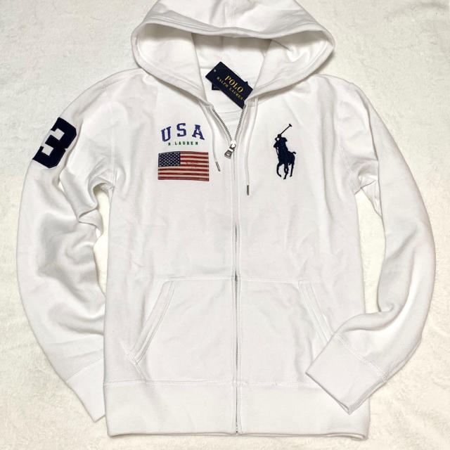 POLO RALPH LAUREN - レディース S 新品 裏起毛 USA ビッグポニー