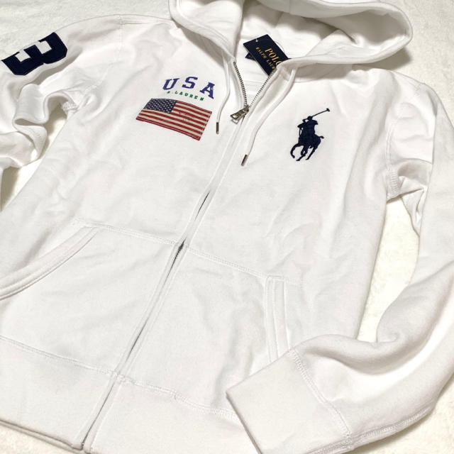 POLO RALPH LAUREN - レディース S 新品 裏起毛 USA ビッグポニー