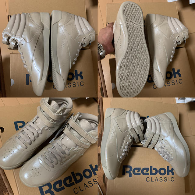 Reebok(リーボック)の新品24cm Reebok  リーボック フリースタイル ハイ PL エナメル レディースの靴/シューズ(スニーカー)の商品写真