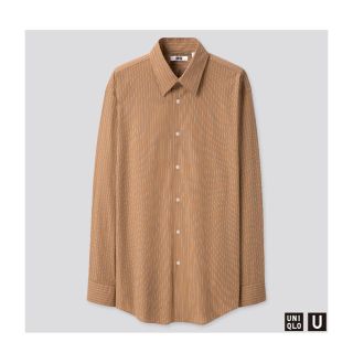 ユニクロ(UNIQLO)の【L】UNIQLO U ブロードストライプシャツ　ユニクロ　ユー　ルメール(シャツ)