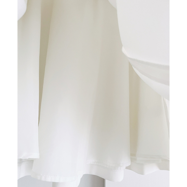 MISCH MASCH(ミッシュマッシュ)の【超美品】ミッシュマッシュ ひざ丈白スカート レディースのスカート(ひざ丈スカート)の商品写真