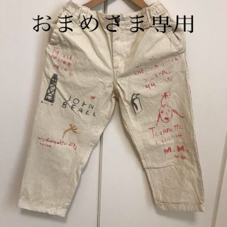 デニムダンガリー(DENIM DUNGAREE)のデニム＆ダンガリー　落書き ホワイト パンツ 140cm(パンツ/スパッツ)