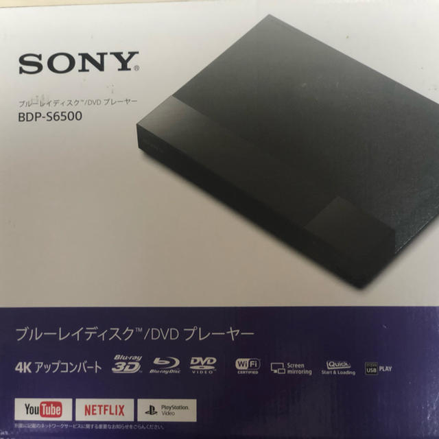 SONY ブルーレイディスク/ DVD プレーヤー BDP-S6500 ブルーレイ SONY ブルーレイディスク/ DVD プレーヤー BDP-S6500 ブルーレイ
