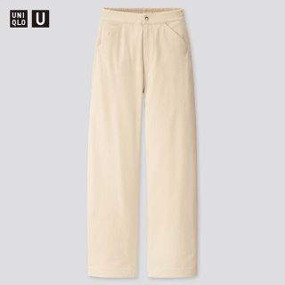 ユニクロ(UNIQLO)のワイドフィットカーブツイルジャージーパンツ（丈標準69～71cm）(デニム/ジーンズ)