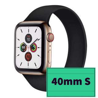 Apple Watch ソロループバンド　ブラック　40mm sサイズ(その他)